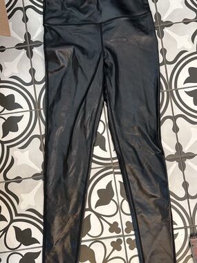 Spanx Faux Leather High-Waist Leggings - Black
